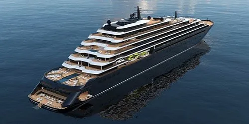 Live real-time ocean cruise ship tracking of Evrima from Ritz-Carlton Yacht Collection