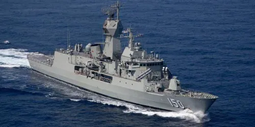 Live real-time military ship tracking of HMAS Anzak from Royal Australian Navy