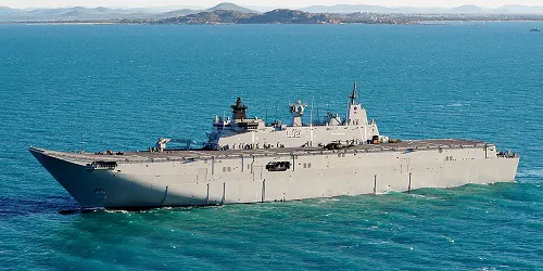 Live real-time military ship tracking of HMAS Canberra from Royal Australian Navy
