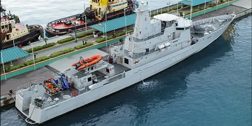 Live real-time tracking of military patrol HMBS Bahamas from the Royal Bahamas Defence Force