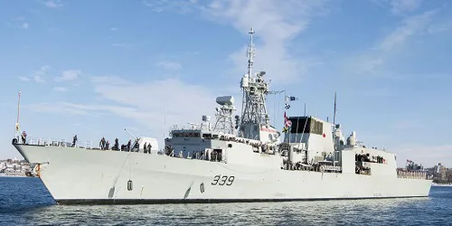 Live real-time military ship tracking of HMCS Charlottetown from Royal Canadian Navy