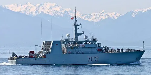 Live real-time military ship tracking of HMCS Edmonton from Royal Canadian Navy