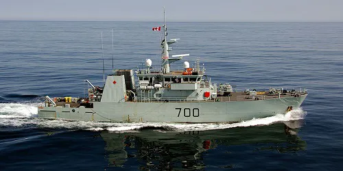 Live real-time tracking of military patrol ship HMCS Kingston from the Royal Canadian Navy