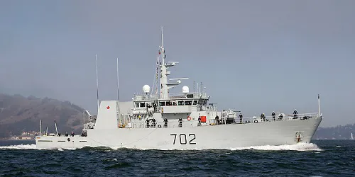 Live real-time military ship tracking of HMCS Nanaimo from Royal Canadian Navy