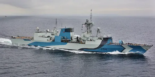 Live real-time military ship tracking of HMCS Regina from Royal Canadian Navy