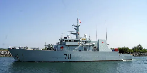 Live real-time tracking of military patrol ship HMCS Summerside from the Royal Canadian Navy