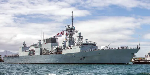 Live real-time military ship tracking of HMCS Vancouver from Royal Canadian Navy