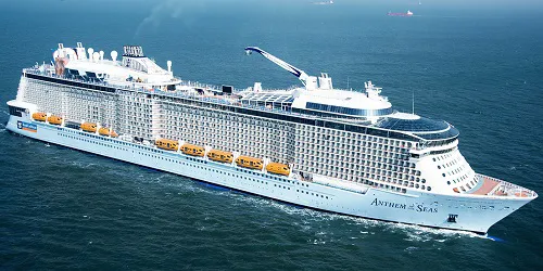 Live real-time ocean cruise ship tracking of Anthem of the Seas from Royal Caribbean International
