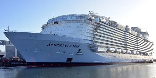 Live real-time ocean cruise ship tracking of Symphony of the Seas from Royal Caribbean International