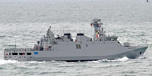 Live real-time tracking of military frigate Allal Ben Abdellah from the Royal Moroccan Navy