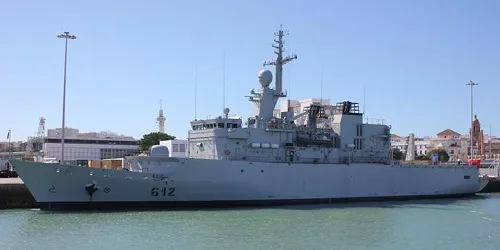 Live real-time tracking of military frigate Hassan II from the Royal Moroccan Navy