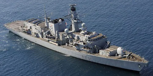 Live real-time military ship tracking of HMS Argyll from Royal Navy