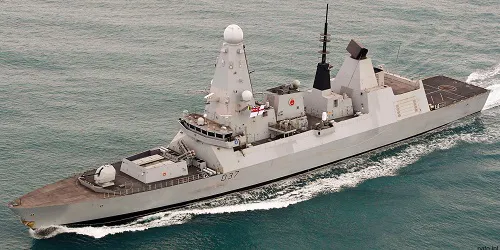 Live real-time military ship tracking of HMS Duncan from Royal Navy