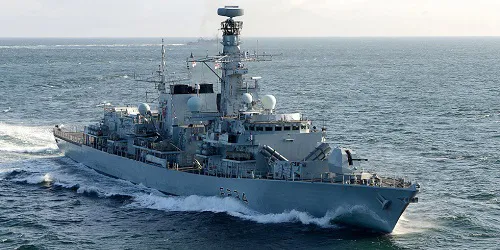 Live real-time military ship tracking of HMS Iron Duke from Royal Navy