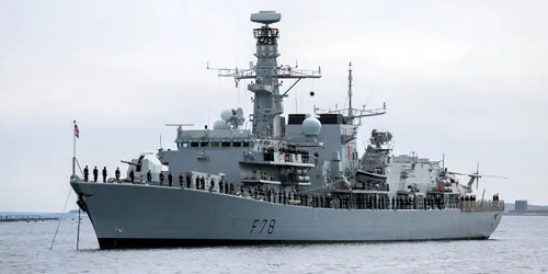 Live real-time military ship tracking of HMS Kent from Royal Navy