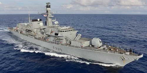 Live real-time military ship tracking of HMS Lancaster from Royal Navy