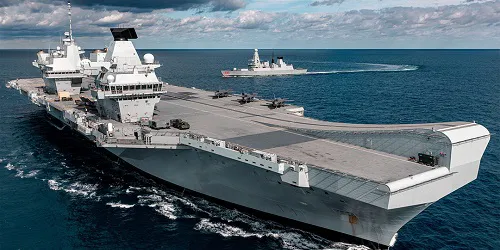 Live real-time tracking of military aircraft carrier HMS Queen Elizabeth from the Royal Navy