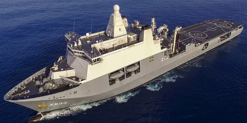 Live real-time military ship tracking of Karel Doorman from Royal Netherlands Navy