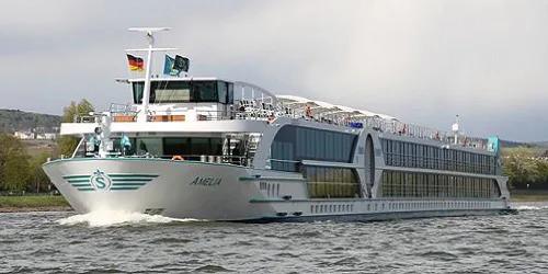 Live real-time river cruise ship tracking of Amelia from Scylla