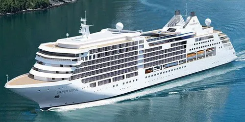 Live real-time ocean cruise ship tracking of Silver Muse from Silversea Cruises