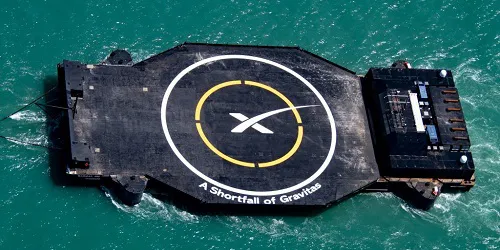 Live real-time iconic ship tracking of A Shortfall of Gravitas from SpaceX