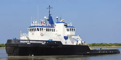 Live real-time iconic ship tracking of Signet Warhorse III from SpaceX