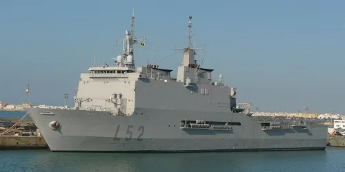 Live real-time tracking of military amphibious transport dock Castilla from the Spanish Navy