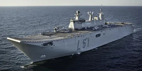 Live real-time tracking of military aircraft carrier Juan Carlos I from the Spanish Navy