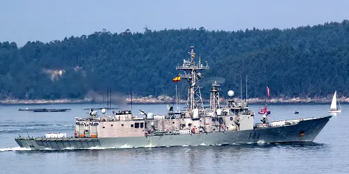 Live real-time tracking of military frigate Reina Sofía from the Spanish Navy