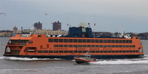 Live real-time cruise ferry tracking of Andrew J. Barberi from Staten Island Ferry