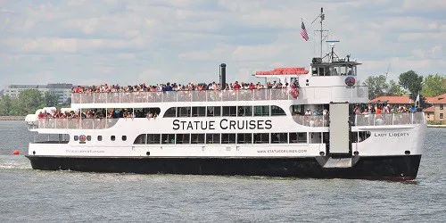 Live real-time cruise ferry tracking of Lady Liberty from Statue Cruises