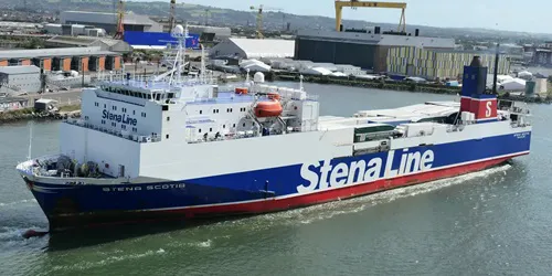 Live real-time cruise ferry tracking of Stena Scotia from Stena Line