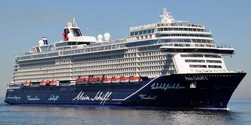 Live real-time ocean cruise ship tracking of Mein Schiff 1 from TUI Cruises