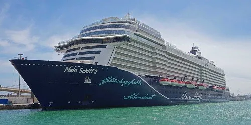 Live real-time ocean cruise ship tracking of Mein Schiff 2 from TUI Cruises