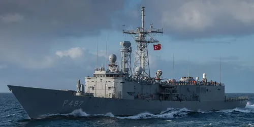 Live real-time tracking of military frigate TCG Göksu from the Turkish Navy
