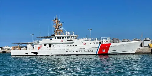 Live real-time tracking of military patrol ship CGC Clarence Sutphin Jr. from the United States Coast Guard