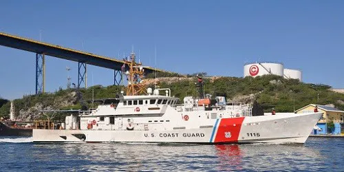 Live real-time tracking of military patrol ship CGC Joseph Napier from the United States Coast Guard