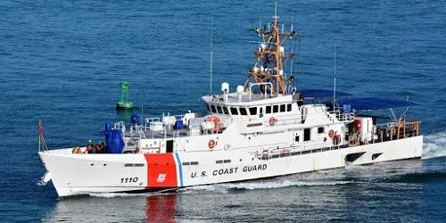 Live real-time tracking of military patrol ship CGC Raymond Evans from the United States Coast Guard