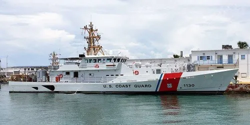 Live real-time tracking of military patrol ship CGC Robert Ward from the United States Coast Guard