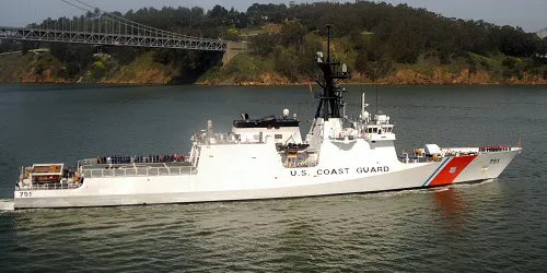 Live real-time tracking of military security cutter CGC Waesche from the United States Coast Guard