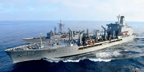 Live real-time tracking of military replenishment oiler USNS Guadalupe from the United States Navy Military Sealift Command