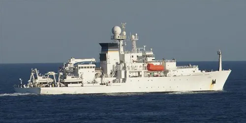 Live real-time tracking of military oceanographic survey USNS Henson from the United States Navy Military Sealift Command