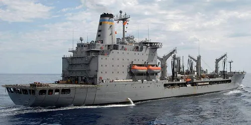 Live real-time tracking of military replenishment oiler USNS Laramie from the United States Navy Military Sealift Command