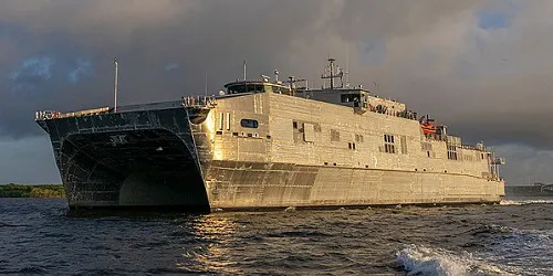 Live real-time tracking of military expeditionary fast transport USNS Puerto Rico from the United States Navy Military Sealift Command