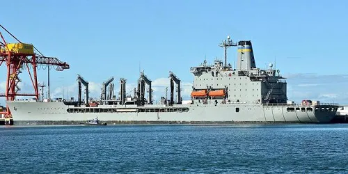 Live real-time tracking of military replenishment oiler USNS Tippecanoe from the United States Navy Military Sealift Command