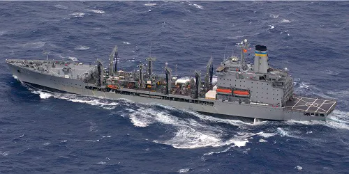 Live real-time tracking of military replenishment oiler USNS Yukon from the United States Navy Military Sealift Command