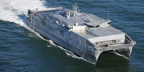 Live real-time tracking of military expeditionary fast transport USNS Yuma from the United States Navy Military Sealift Command