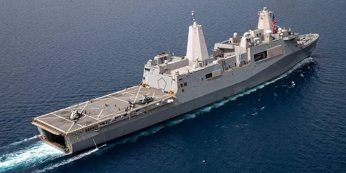 Live real-time tracking of military amphibious transport dock USS Arlington from the United States Navy