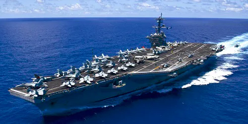 Live real-time tracking of military aircraft carrier USS Carl Vinson from the United States Navy