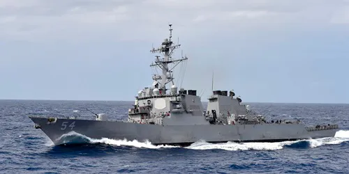 Live real-time tracking of military destroyer USS Curtis Wilbur from the United States Navy